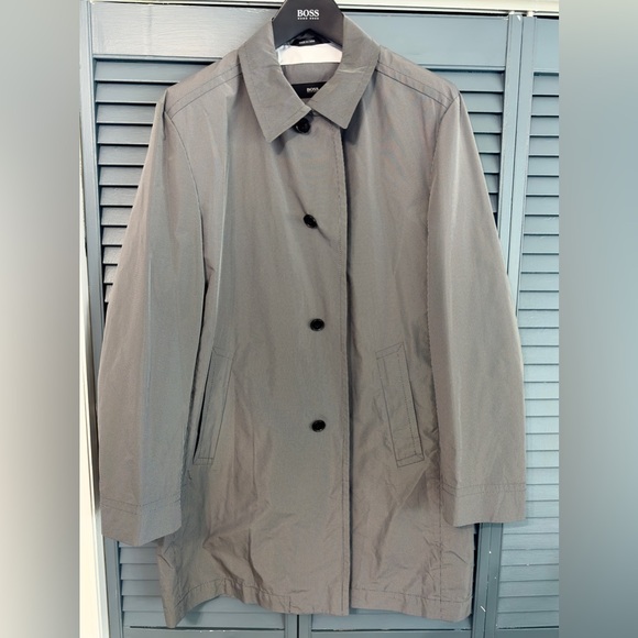 HUGO BOSS Raincoat / Brand New / Never Worn /  Color: Grey / Size: 44R - Picture 1 of 4